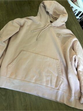 Jordan Light Pink Pullover Hoodie with Subtle Jumpman Tag